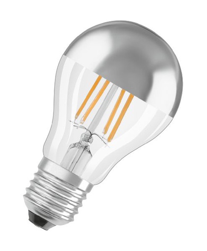 [OSR427860] LED Star CL A FIL Mirror Silver 50 non-dim 6,5W/827 E27 - 427860