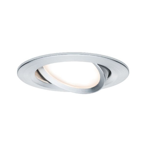 [PAU93486] Kit ENC Nova Coin 3 niv grad rond nr LED 1x6W 2700K 230V Alu tourné/Alu