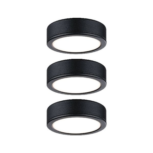 [PAU99990] Kit Meuble Pukk 3x3W 210lm 12/230V 2700K Plastique/Noir