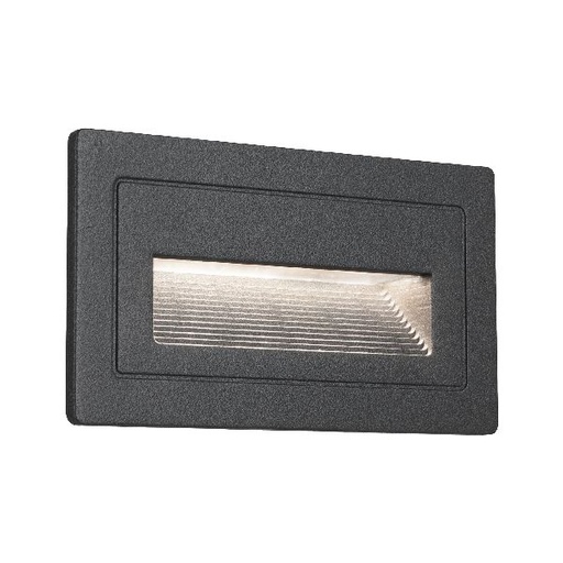 [PAU94383] Encastré mur 230V Extérieur Long 2W IP44 3000K 103x58 aluminium