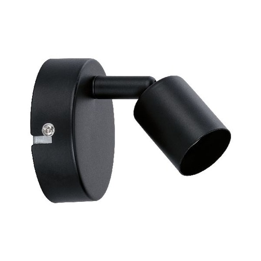 [PAU66755] Spot Carolina max 1x10W GU10 Noir dép 230V métal