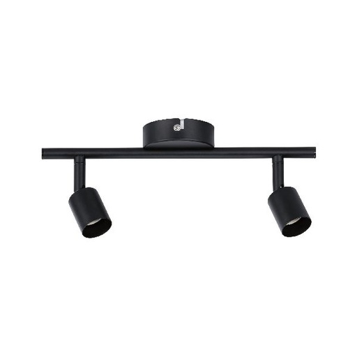 [PAU66756] Spot Carolina max 2x10W GU10 noir dép 230V métal