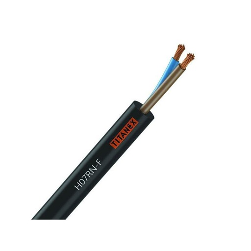 [CAB-2031/1] Câble Électrique H07 RN-F 2X16 mm² Souple Noir Cuivre - Prix au m