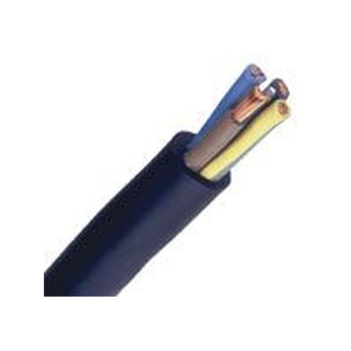 [CAB-2018/2] Câble Électrique H07 RN-F 3G4 mm² Souple Noir Cuivre - Couronne De 100M