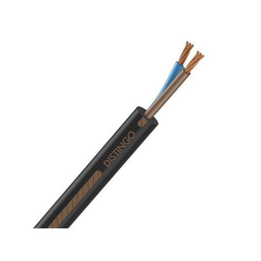 [CAB-1530/1] Câble Électrique U-1000 R2V 2X10 mm² Cuivre Rigide Noir - Prix au m