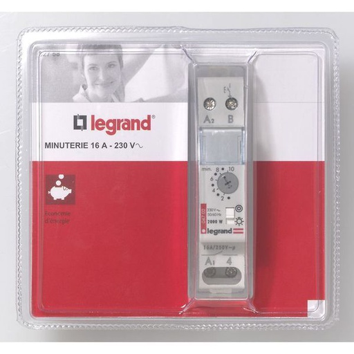 [LEG092758] Minuterie Pour Lampes À Incandescence Et Halogènes 16 A - legrand 092758