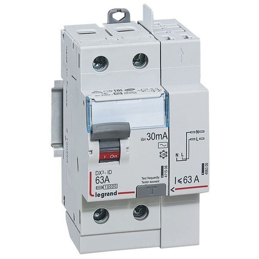 [LEG092897] Interrupteurs Differentiel Dx³-Id 2P Type Ac 30Ma Arrivée Ha legrand 092897