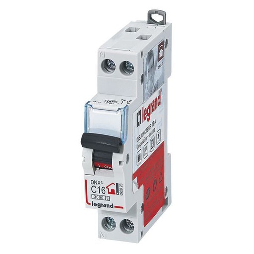 [LEG092823] Disjoncteur Dnx³ Phase + Neutre 16 A Bornes À Vis 1 Modu legrand 092823