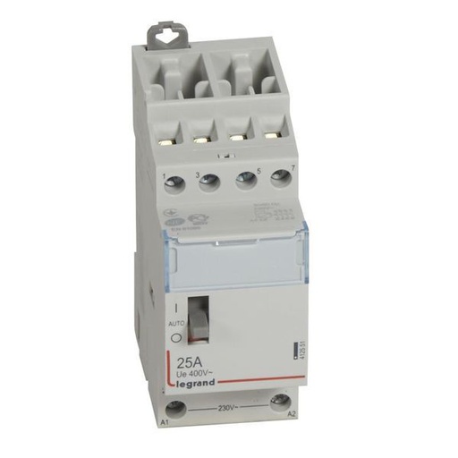 [LEG412551] Contacteur De Puissance Cx³ Bobine 230V~ 4P 250V~ 25A - legrand 412551