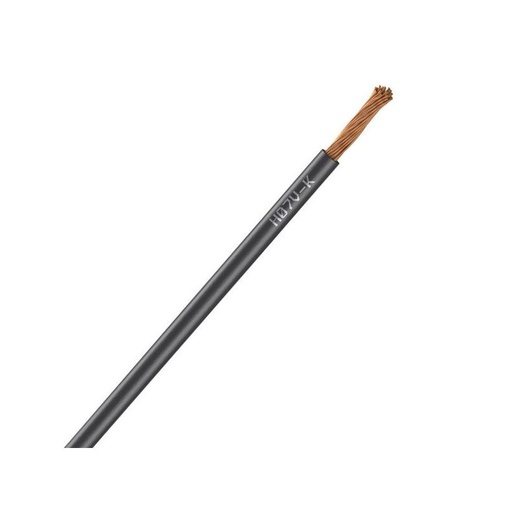 [CAB-1072N] Fil Électrique H05 VK 1mm² Souple Noir - Couronne De 100M