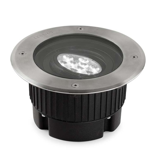 [LD559667CACL] Encastré de sol gea 9 x LED 18 poli noir 55-9667-CA-CL