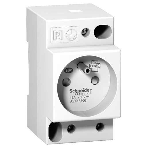 [SCHA9A15306] Prise de courant modulaire 16A 2P+T standard franç A9A15306