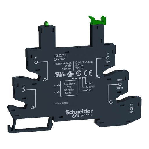 [SCHSSLZRA1] Harmony Control - embase SSL - 6A - 5 à 24V CC - b SSLZRA1